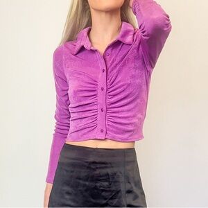 Pink Longsleeve Top, Button Down Top